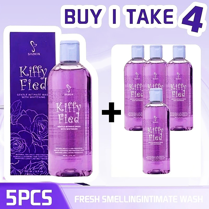 FreeShipping Philippines BUY 1 TAKE 1 SASKIN Kiffy Fied Feminine Wash 150ML | Kiffyfied Femwash Sachzna