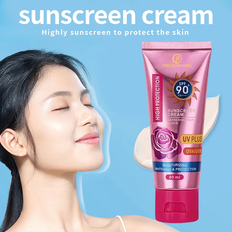 FreeShipping Philippines BUY 2 TAKE 3=5PCS Kiss Beauty SPF90+++ Sunscreen Cream High Protection UV PLUS 60ml Skincare Facial Skin
