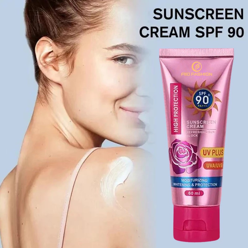 FreeShipping Philippines BUY 2 TAKE 3=5PCS Kiss Beauty SPF90+++ Sunscreen Cream High Protection UV PLUS 60ml Skincare Facial Skin