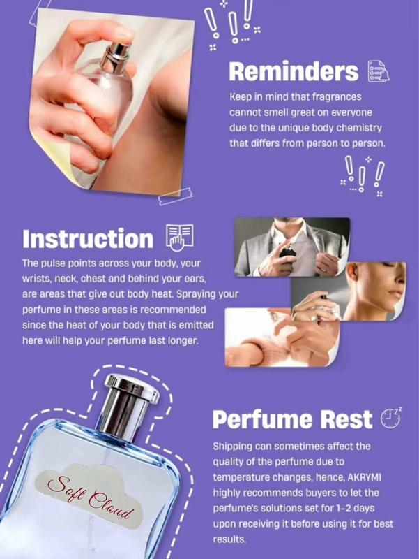 FreeShipping『BUY 1 TAKE 2』3*100ML WINSHIP Soft Cloud Perfume Long-lasting Fragrance Body Spray Scent For Women Cloud Cream Vanilla Perfume For Women Experience the Allure of Natural Fragrances Enhance